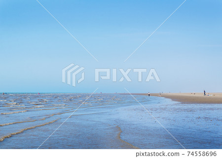 Sandy Formby Beach near Liverpool on a sunny day Sandy Formby Beach near Liverpool on a sunny day 74558696
