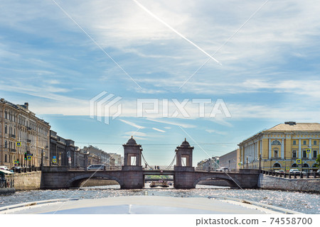 Embankment of the Moyka River in Saint Petersburg, Russia Embankment of the Moyka River in Saint Petersburg, Russia 74558700