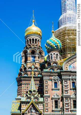 Church of the savior on spilled blood, St Petersburg, Russia Church of the savior on spilled blood, St Petersburg, Russia 74558708