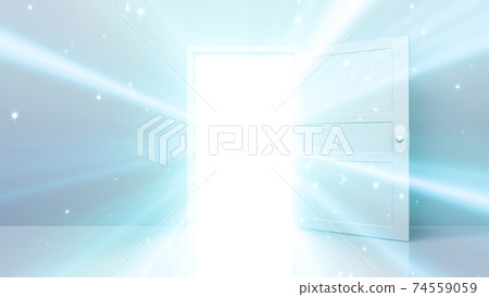 The door to a bright future, the road to heaven and success. 3D illustration The door to a bright future, the road to heaven and success. 3D illustration 74559059