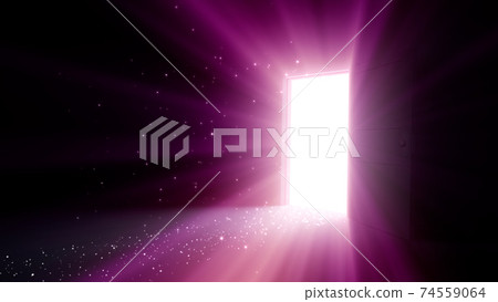 The door to a bright future, the road to heaven and success. 3D illustration The door to a bright future, the road to heaven and success. 3D illustration 74559064