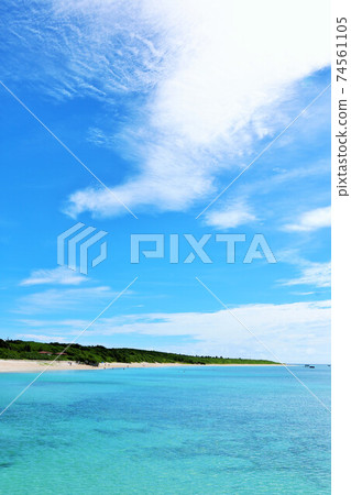 Okinawa Prefecture Hateruma Island Blue Sky Sea Okinawa Prefecture Hateruma Island Blue Sky Sea 74561105