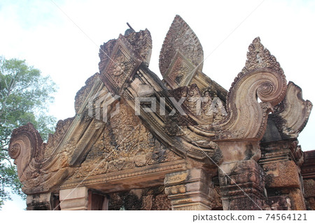 世界遺產吳哥考古集團的Banteay Srei 世界遺產吳哥考古集團的Banteay Srei 74564121