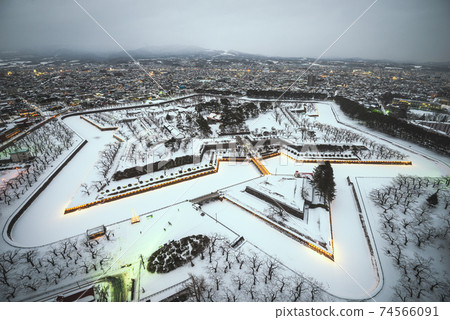 Hakodate, Japan at Fort Goryokaku Hakodate, Japan at Fort Goryokaku 74566091