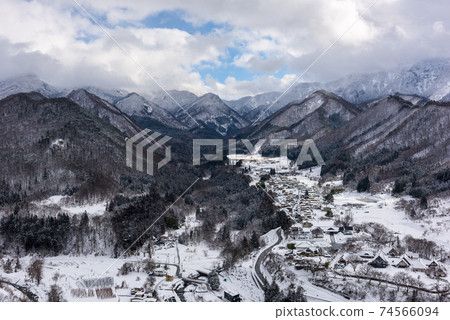 View from Yamadera, Japan 74566094