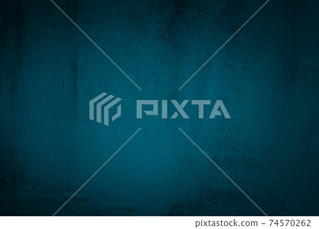 Vintage grunge blue concrete texture studio wall background with vignette. Vintage grunge blue concrete texture studio wall background with vignette. 74570262