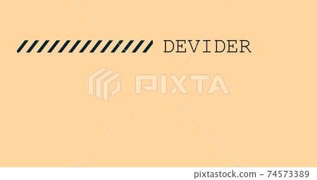 Stripped text devider, Stock Vector illustration isolated on white background. 74573389