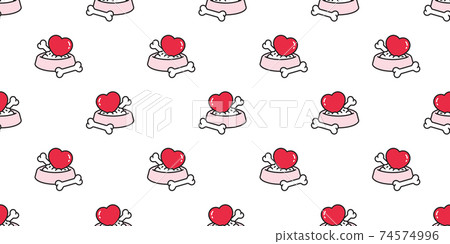 dog food bowl seamless pattern heart valentine bone vector french bulldog puppy cartoon repeat wallpaper tile background scarf isolated illustration design dog food bowl seamless pattern heart valentine bone vector french bulldog puppy cartoon repeat wallpaper tile background scarf isolated illustration design 74574996