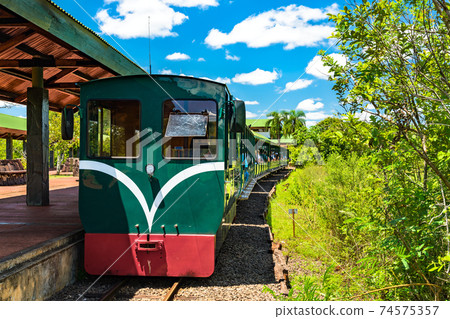 Rainforest Ecological Train at Iguazu Falls in Argentina 74575357