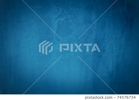 Vintage grunge blue concrete texture studio wall background with vignette. Vintage grunge blue concrete texture studio wall background with vignette. 74576734