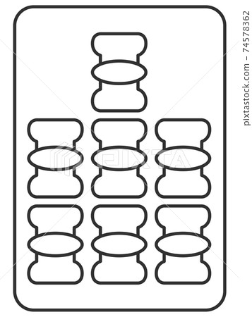 Line art seven ropes mahjong tiles illustration icon Line art seven ropes mahjong tiles illustration icon 74578362