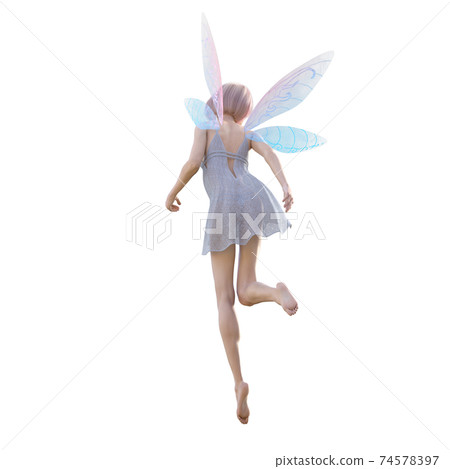 Beautiful leg fairy perming 3DCG illustration material Beautiful leg fairy perming 3DCG illustration material 74578397