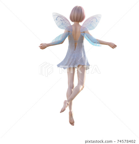 Beautiful leg fairy perming 3DCG illustration material Beautiful leg fairy perming 3DCG illustration material 74578402