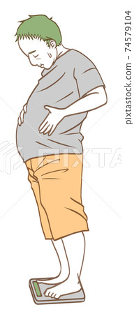 Men to weigh (simple color) 74579104