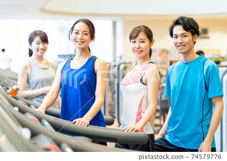 Women's fitness sports gym exercise 74579776
