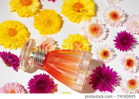 Perfume bottle for women in flower buds 74580695