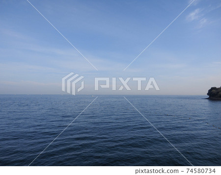Scenery of Osaka Bay seen from Misaki Town 74580734