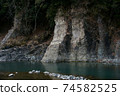 冬季清晨的同志河和地層（諾羅旅館營地） 74582525