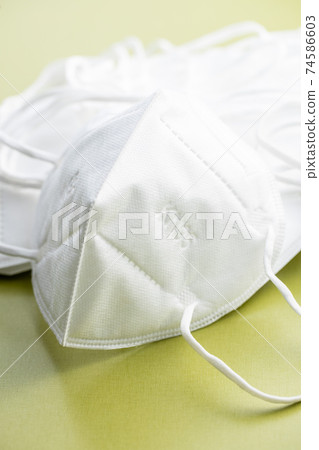 KN95 face mask. FFP2 mask as covid-19 protection. Coronavirus mask 74586603