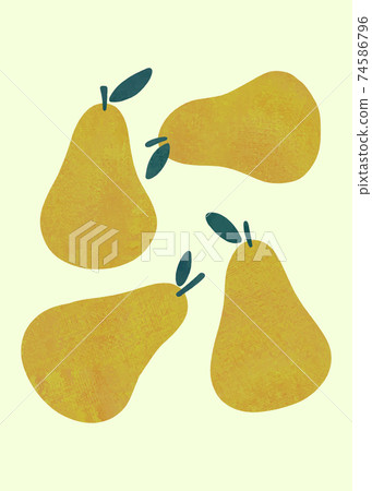 Abstract Hand drawn pear, Abstract fruits, boho branch botanical art for wall decoration, postcard or brochure design. Vector illustration. Abstract Hand drawn pear, Abstract fruits, boho branch botanical art for wall decoration, postcard or brochure design. Vector illustration. 74586796