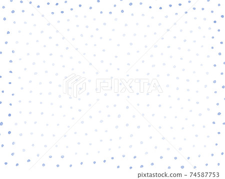 模擬水彩圓點框架藍色 74587753