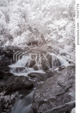 Infrared landscape photo: Datanla waterfall  74587774