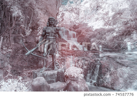 Infrared landscape photo: Datanla waterfall  74587776