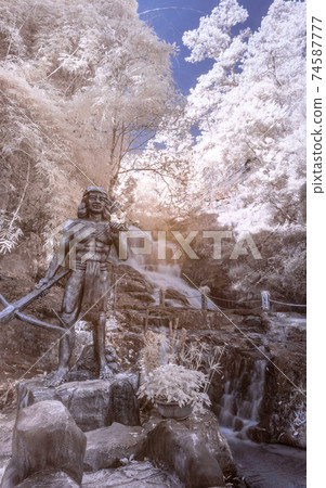 Infrared landscape photo: Datanla waterfall  74587777