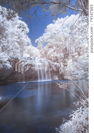 Infrared landscape photo: Prenn waterfall Infrared landscape photo: Prenn waterfall 74587805