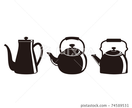 Vector illustration of kettle Kitchen utensils 74589531