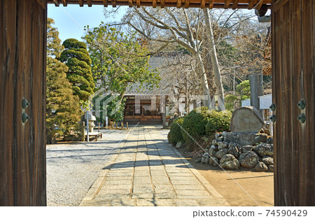 Nagareyama walk: Shingon sect Toyoyama school Komeiin main hall 74590429