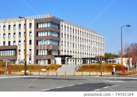 Shonan Keiiku Hospital near the intersection in front of Keio University, Fujisawa City, Kanagawa Prefecture 74591164
