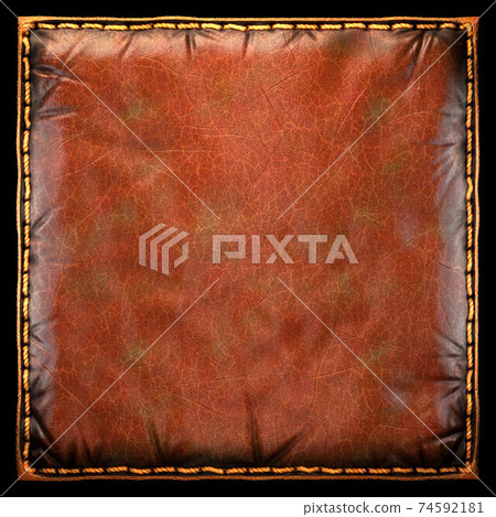 Background made of squared leather. 3D 74592181