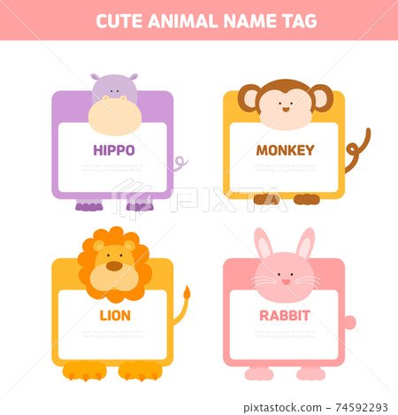 Children and animals illustration 02 74592293