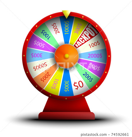 wheel of fortune, jackpot, main prize. Luck, casino and gambling. Spin the roulette, try your luck. Realistic bright vector wheel of fortune, jackpot, main prize. Luck, casino and gambling. Spin the roulette, try your luck. Realistic bright vector 74592661