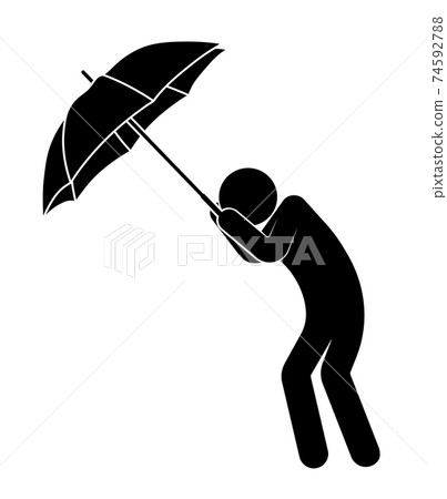 man with umbrella clipart images