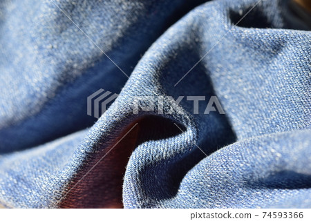 Denim Horizontal jeans texture. 74593366