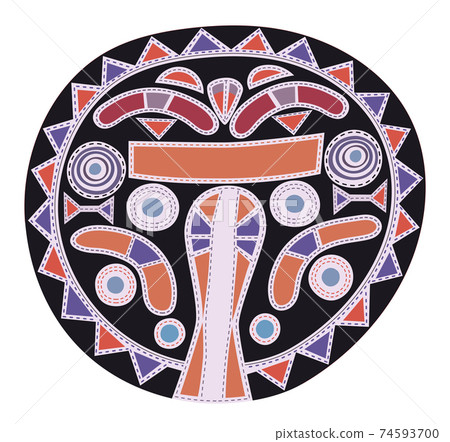 Abstract pattern - tribal art Abstract pattern - tribal art 74593700