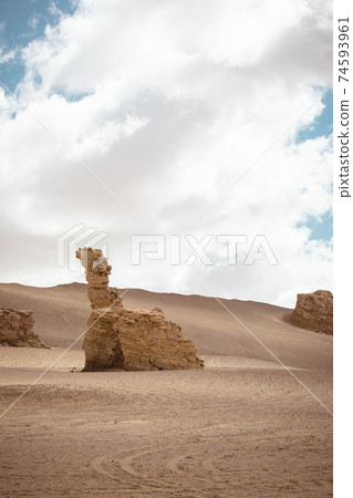 Yardang landform landscape in west of china 74593961