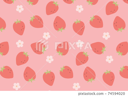 Strawberry background illustration 74594020