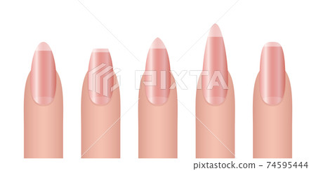 Woman fingernail vector design illustration isolated on white background Woman fingernail vector design illustration isolated on white background 74595444
