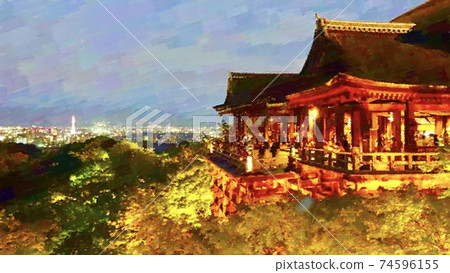 Scenery of Kiyomizu Temple in Kyoto Scenery of Kiyomizu Temple in Kyoto 74596155