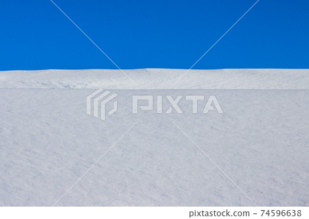 snow cover and winter sky snow cover and winter sky 74596638