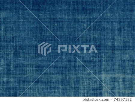Indigo dyeing of the age, beautifully faded old fabric Indigo dyeing of the age, beautifully faded old fabric 74597152