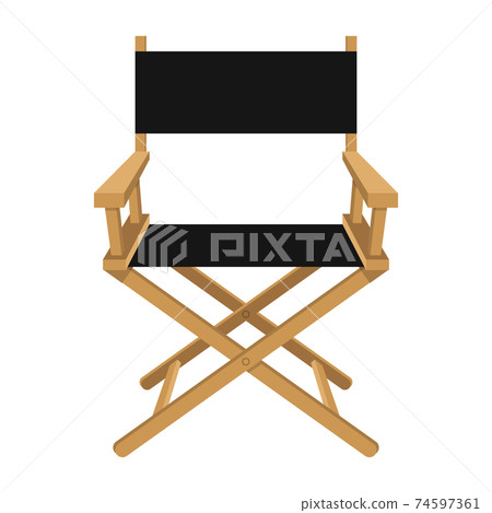 Movie director chair vector design illustration isolated on white background 74597361