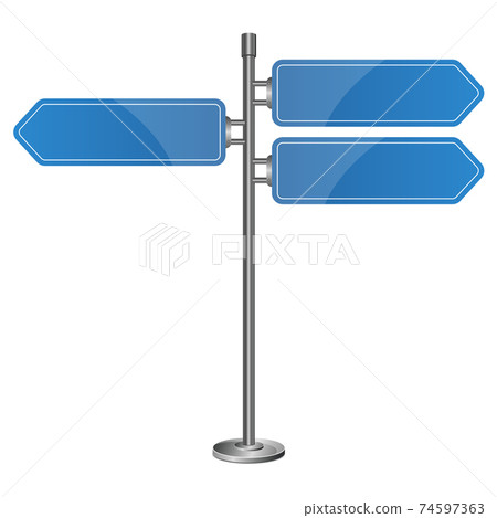Direction road sign vector design illustration isolated on white background 74597363