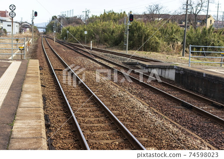 區域JR站_住宅和鐵路 區域JR站_住宅和鐵路 74598023