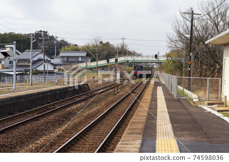 區域JR站_住宅和鐵路 區域JR站_住宅和鐵路 74598036