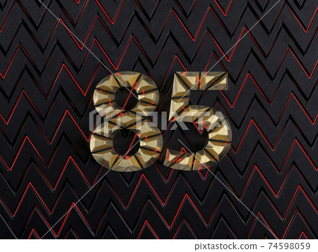 Number eighty-five (number 85) gold bars 74598059