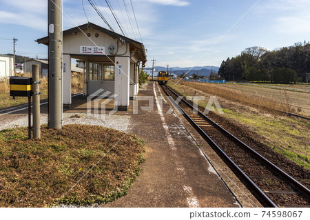 本地JR station_home，鐵軌和候車室 74598067